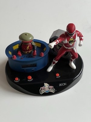 Mighty Morphin Power Rangers Zeon Vintage 1995 Red Ranger Wecker wie abgebildet