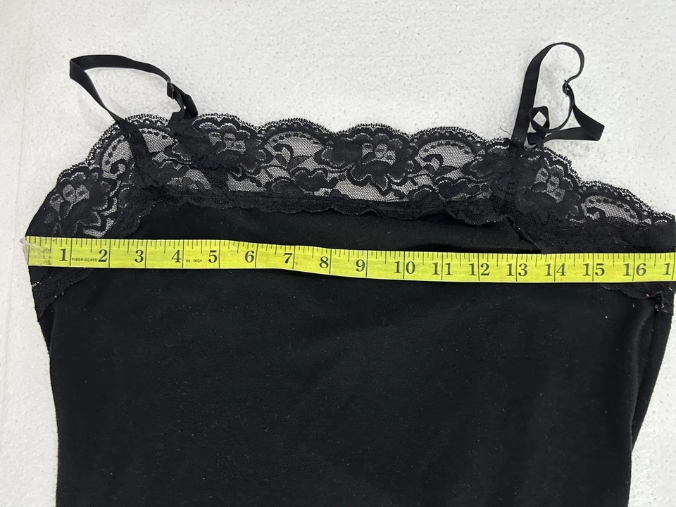 Cami Vintage Cocomo Y2K Encaje Cuello Cuadrado Talla L Preppy 90S Coqueta Gótica Foto 4 de 4