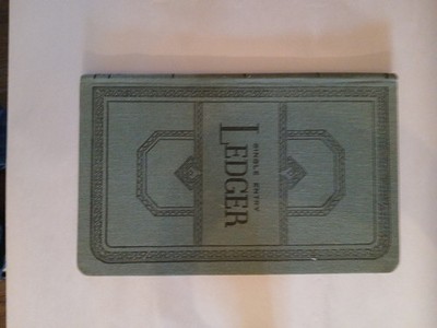 VERNON ROYAL Single Entry Ledger Book