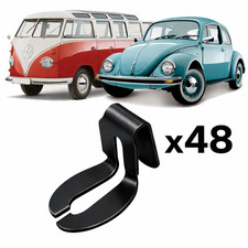 Juego de 48 clips de clip de metal para panel de puerta VW Bug Beetle T1 T3 T2 Bus Ghia 48 un.