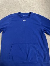 Under Armour Sweatshirt Mens XL Dark Blue Pullover Crewneck Gym Athletic