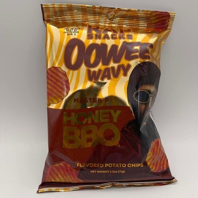 Rap Snacks Oowee Wavy Honey BBQ Flavored Potato Chips Master P 2.5oz Bag