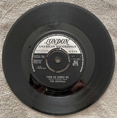 The Crystals   Then He Kissed Me / Brother Julius  7in Vinyl Record