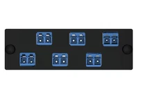 FAP6WBUDLCZ Panduit 6 Fiber LC Duplex FAP OS2 Fiber Adapter Panel Blue