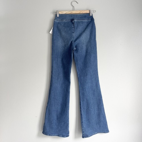 Gap 70s Flare High Rise Jeans Girls Jeans Medium Wash Stretch Size 14 Slim NWT - Picture 3 of 11