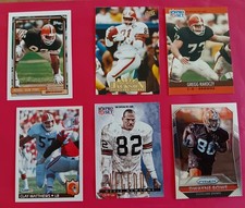 Lot 6 CLEVELAND BROWNS Football Cards Ozzie Newsome Clay Matthews Perry Bowe