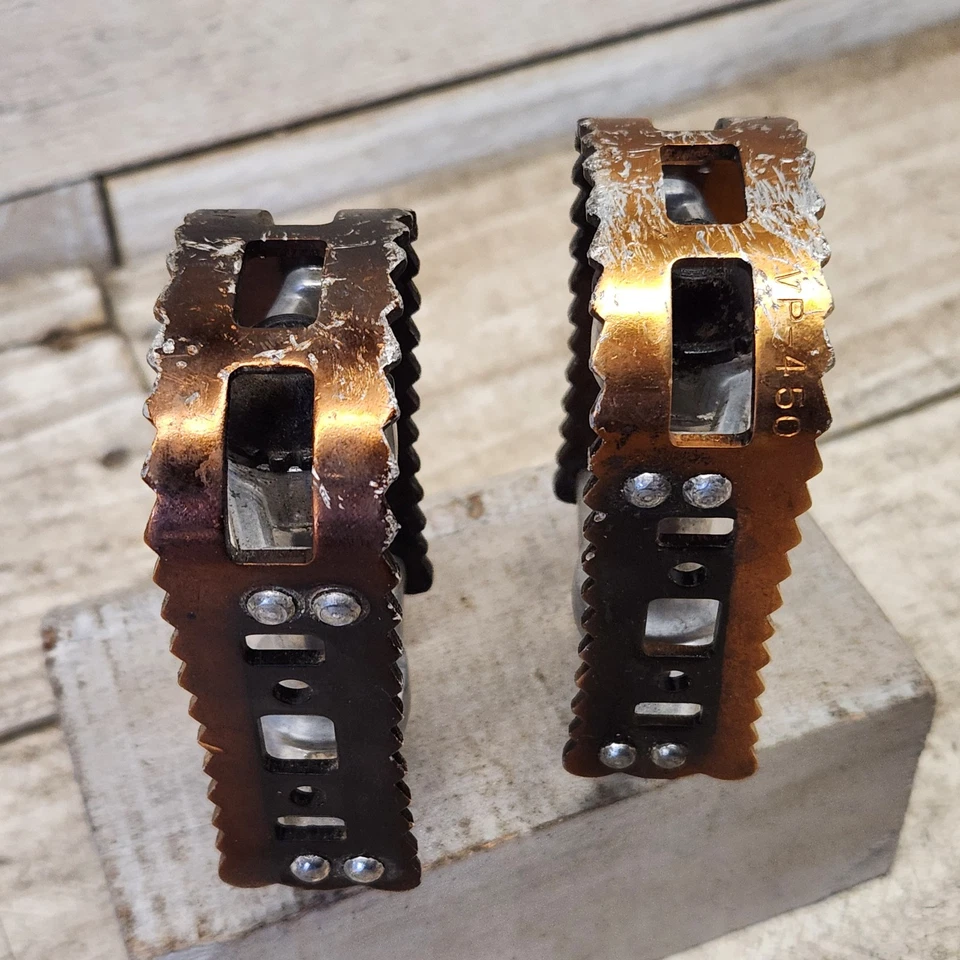 Pedais de BMX Victor Old School VP-450 9/16 em BMX Racing anos 80 liga MTB A3 - Imagem 3 de 4