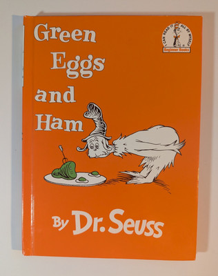 Green Eggs and Ham Dr. Seuss Beginner Books HC Random House 1988  Vintage