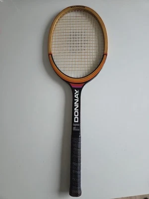Raquette de tennis en bois Donnay Allwood rétro vintage raquette époque Björn Borg - Photo 1/4