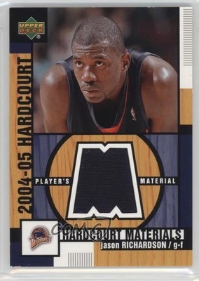 2004-05 Upper Deck Hardcourt Player's Materials Jason Richardson #HM-JR 4e8