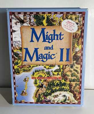 New World Computing Might and Magic II RPG Apple IIe/IIGS 5.25'' Floppy 128k
