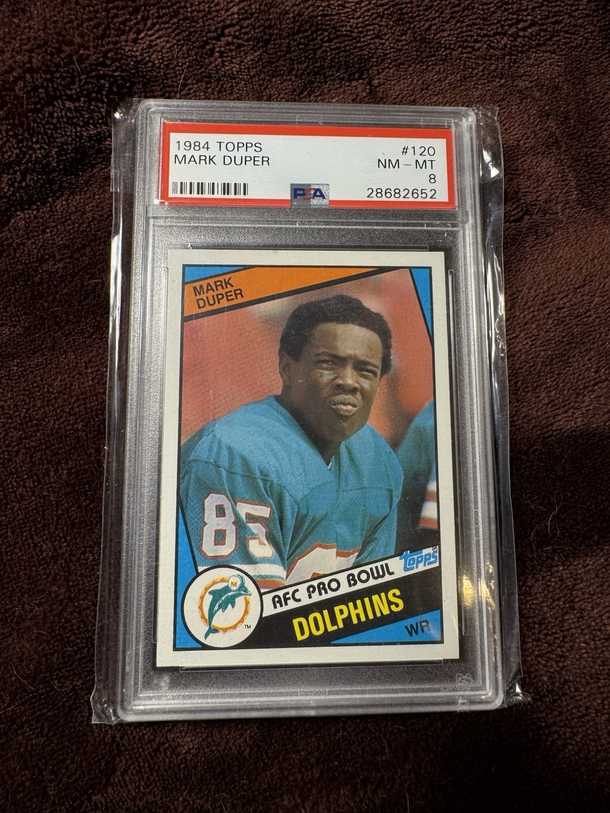 1984 TOPPS #120 MARK DUPER PSA 8
