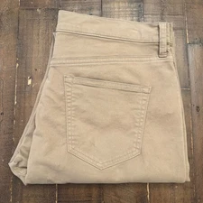 Flint & Tinder 365 Pants Mens W33x34 Taper Beige Khaki Huckberry Chino