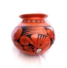 Large Mata Ortiz Pottery Olla Roberto Banuelos Pot Acquired 25 yrs ago Great Art