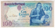 1980 Portugal 100 Escudos 71093 Paper Money Banknotes Currency