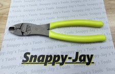 Snap-on Tools Usa New Hi Viz Grip 9 Wire Terminal Cutter Crimping Plier 29acfhv