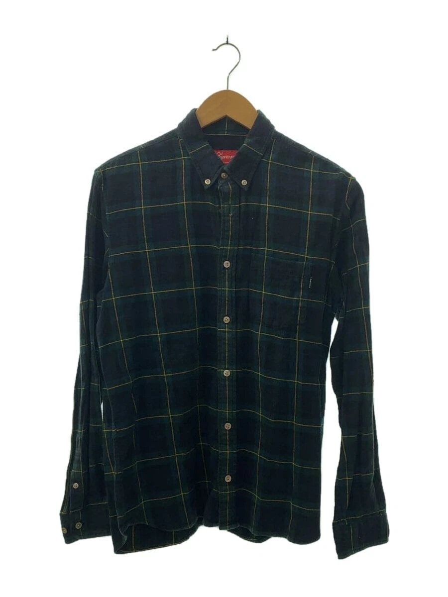 Chemise Supreme manches longues S coton à carreaux GRN