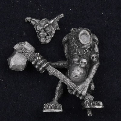 Stein Troll Zweihandaxt Orks & Kobolde Metall Zitadelle Fantasy Alte Welt C296
