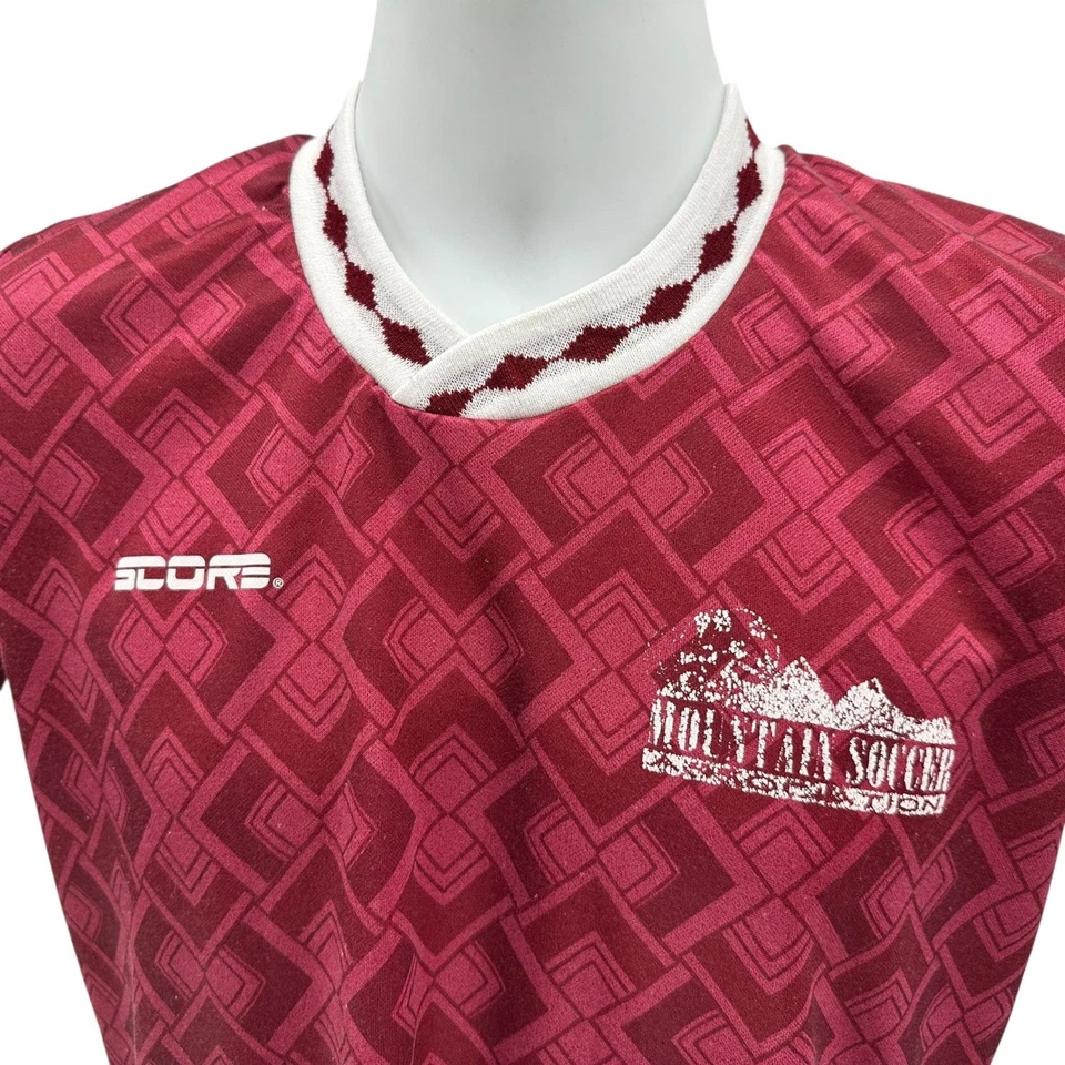 Camiseta grande de fútbol de montaña vintage Score by American Soccer Co juvenil Foto 2 de 4