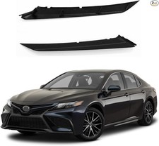 Car Headlight Trim Strip Front Head Light Lamp Eyelid Cover Primed Black