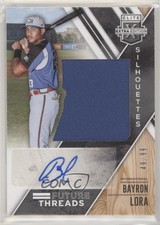 2017 Elite Extra Edition Future Threads Silhouettes 49/99 Bayron Lora Auto 0o6v