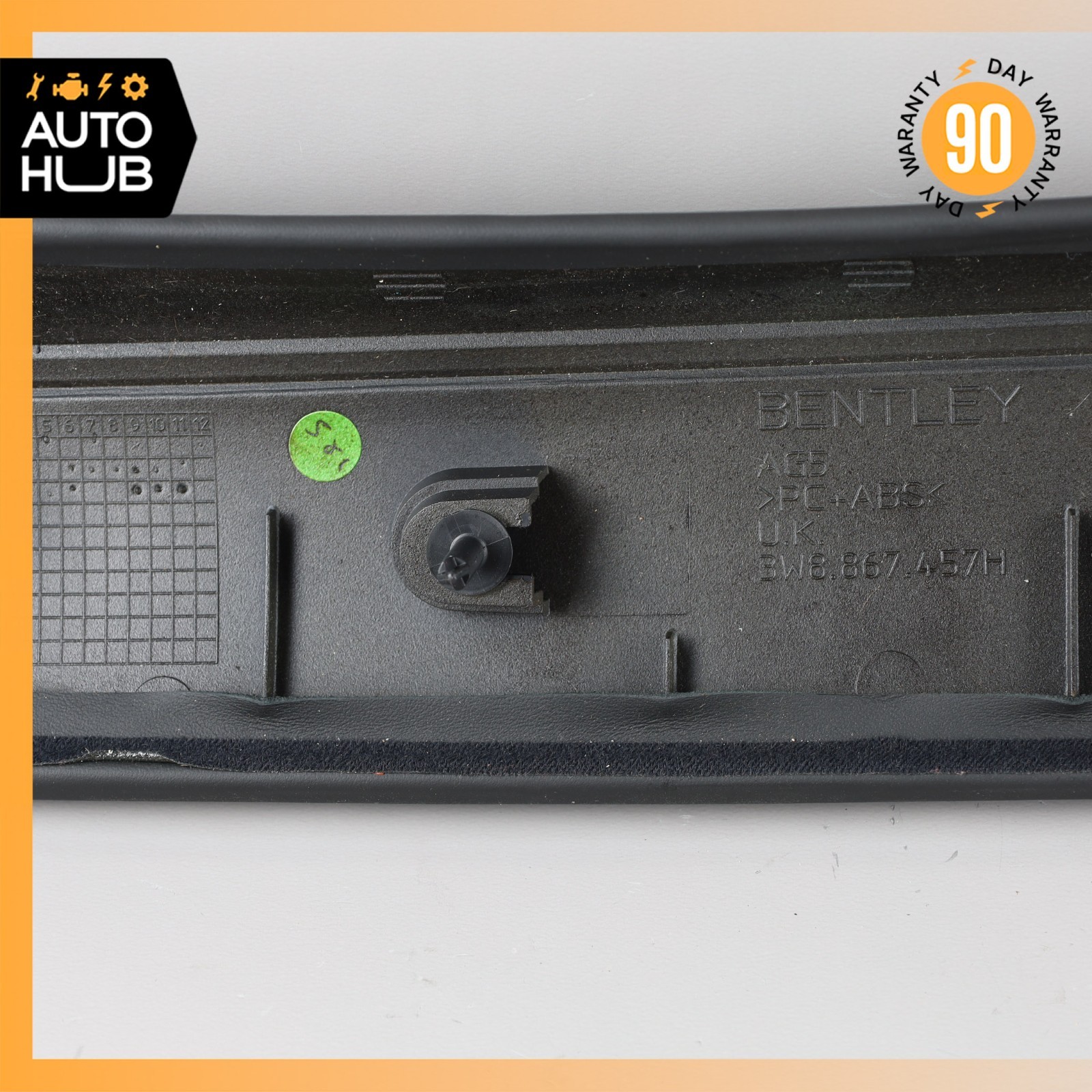 03-10 Bentley Continental GT Front Left Side Interior Trim Panel A Pillar OEM