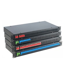 2x2/4/8/16/32 Rackmount PLC SC/FC UPC 19inch Fibre Optic Splitter Optic Splitter