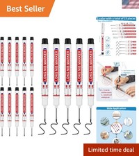 15 PCS Waterproof Permanent Markers with 20mm Long Nib for Intricate Marking