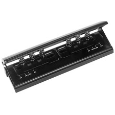 All Metal Adjustable 6-Hole Paper Puncher, A5 A6 A7 6 Ring Punch with Positionin