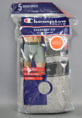 #ad #ad Champion Elite Men#x27;s Boxer Briefs 1 Pack of 5 All Day Comfort Double Dry Size: M $21.56