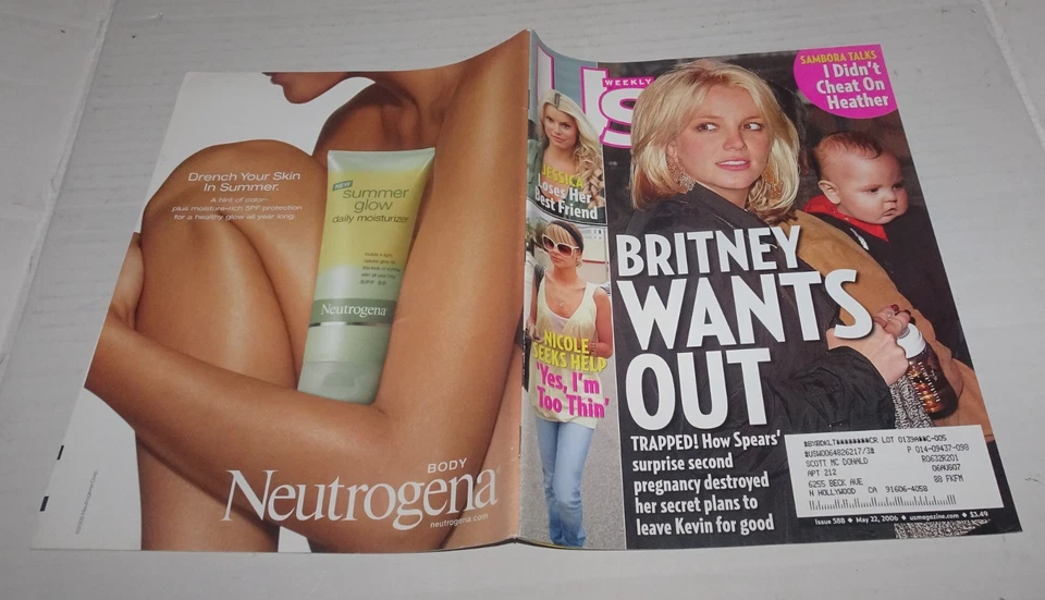 "BRITNEY WANTS OUT," Us Weekly magazine, May 22, 2006 aIssue # 588 - Image 4 of 4