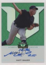 2017 Leaf Valiant Draft Green 86/99 Matt Sauer #BA-MS1 Auto 0nr3