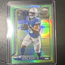 2025 Topps Chrome Football Kenneth Walker III #276   Leather Refractor /99 MVP