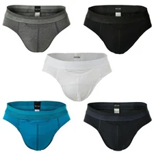 Hom Men's Slip - Mini Briefs HO1, Underwear, Cotton-Modal, Solid Color