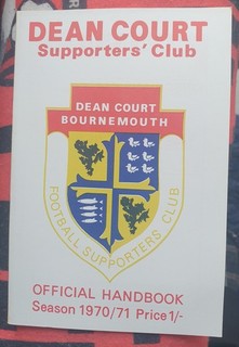 Bournemouth Supporters Dean Court Handbook 1970