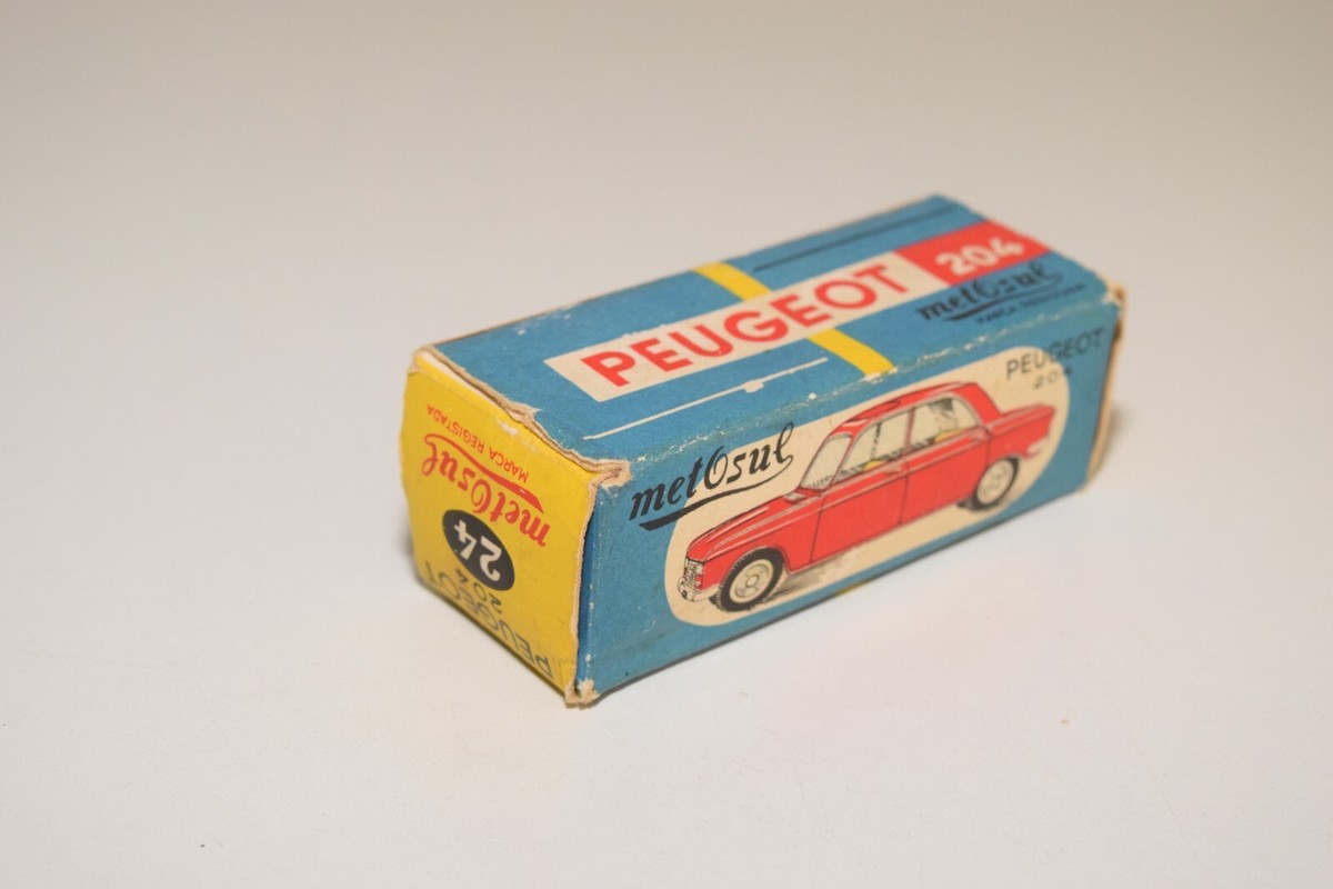 Miniature Peugeot 204 1/87 Norev Rouge Foncé 1966