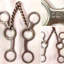 CLASSIC EQUINE BIT PERFORMANCE SERIES 5 1/2" RING GAG SHANK BIT SEE PICS