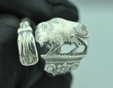 Dainty 925 Sterling Silver Small American Bis...