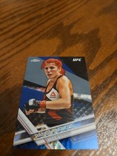 2017 Topps Chrome UFC Blue Wave Refractor Parallel Card #42/75 Randa Markos #74