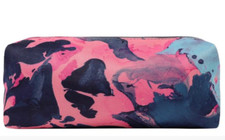 Paperchase Pink Marble Pencil Case 200mm x 72mm  Brand New