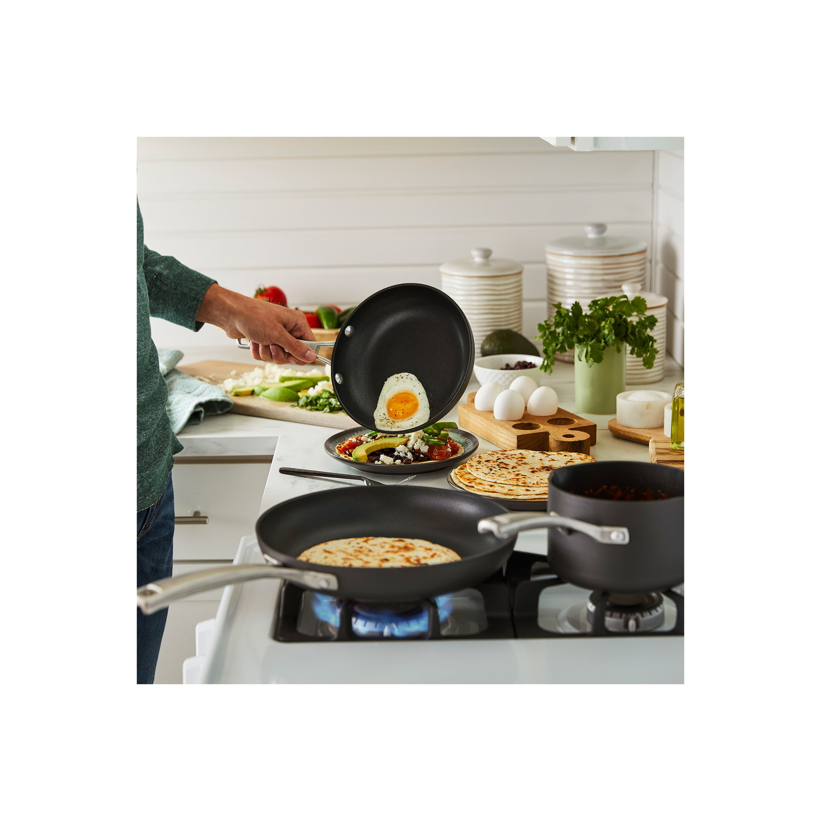 Calphalon Classic AquaShield Nonstick Frying Pan Set,8Inch &10Inch