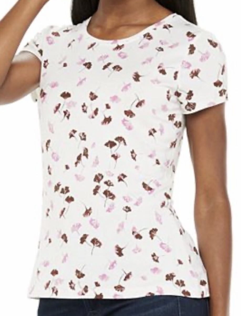 Haut Femme Apt 9 PINK - Taille Petite XS, Couleur Crème, Occasion Très Bon état