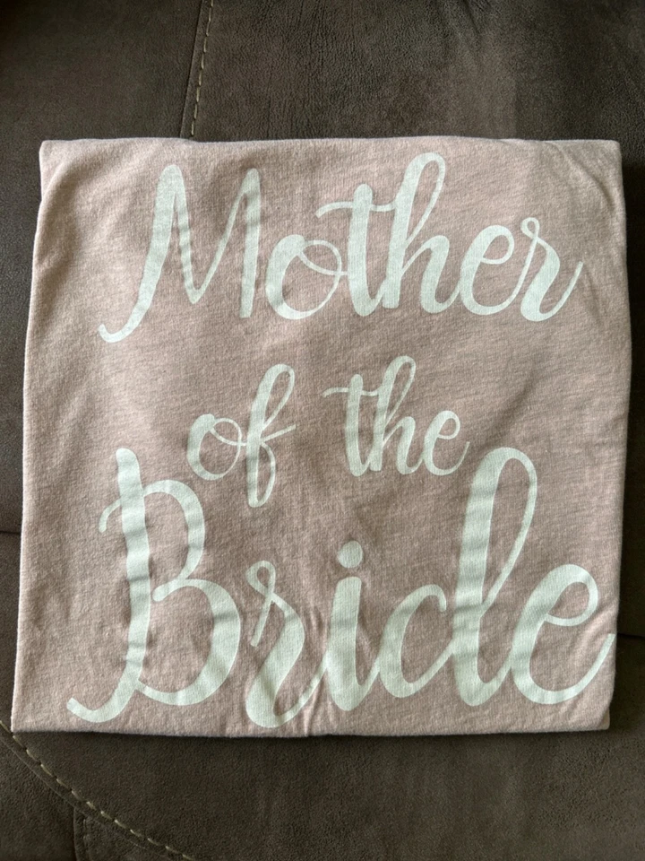 Mother Of The Bride Tee Shirt XL light Rose Color - Image 3 of 4