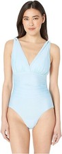 Athena Women's 239728 Over The Shoulder Surplice One-Piece Swimsuit Size 10