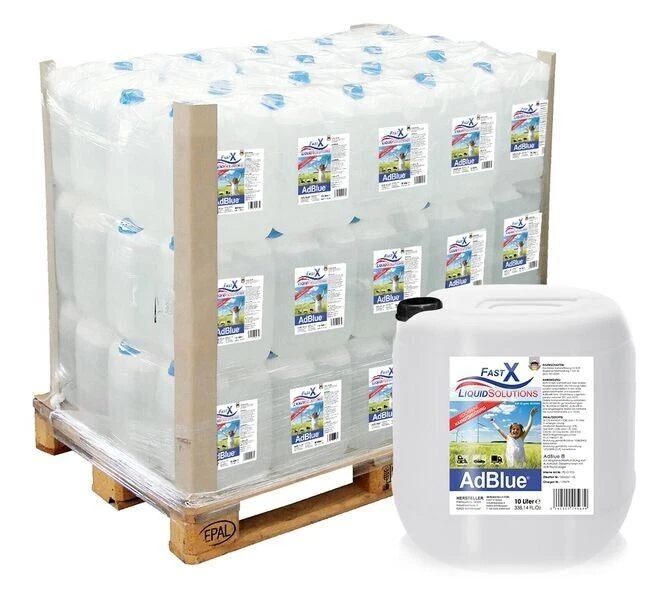 FAST-X AdBlue 100 Liter (10x 10 Liter) Einfüllschlauch Ad Blue Harnstofflösung ISO22241