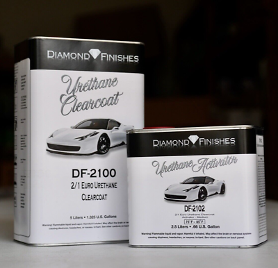 #ad Euro Clear Coat Kit 7.5 Liter Diamond Finishes High Gloss Urethane 2 1 Mix $175.94
