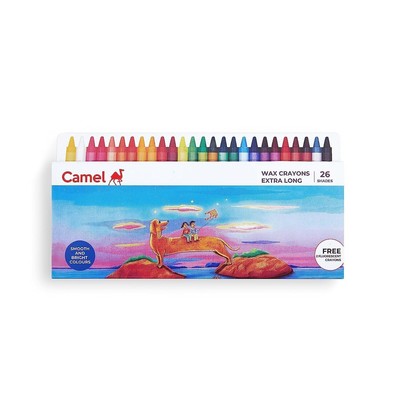 Camel Camlin Kokuyo Extra Lang Wachsmalstifte 24 Schattierungen n824
