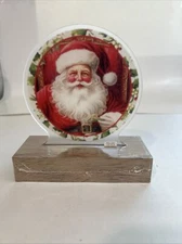 Led Lit Classic Santa Table/Mantel Decoration. 6” X 6”