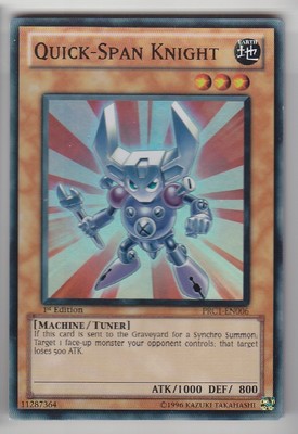YU-GI-OH Quick Span Knight Super Rare englisch PRC1-EN006 Schnellspann Ritter