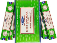 Incense Sticks Economy Pack 12 Packs of 15 g Approx. 180 Sticks Spicy Patchouli